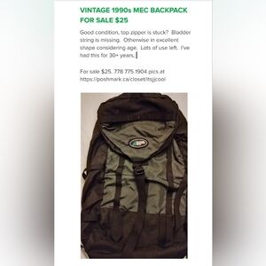 MEC Vintage Backpack